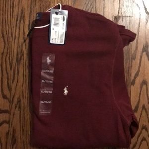 NWT Men’s thermal Ralph Lauren Polo